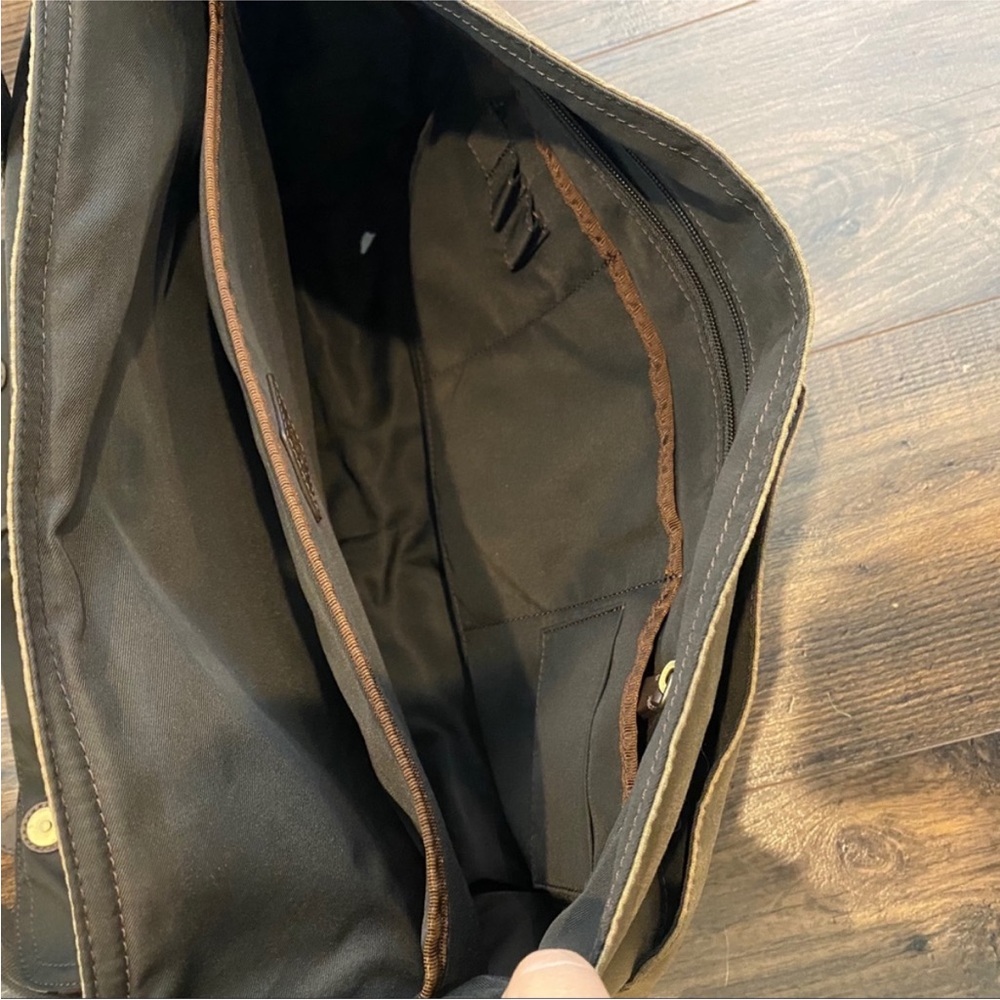 Fossil Brown Canvas Material Messenger Bag - image 4